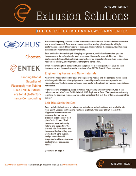 Extrusion Solutions June 2011