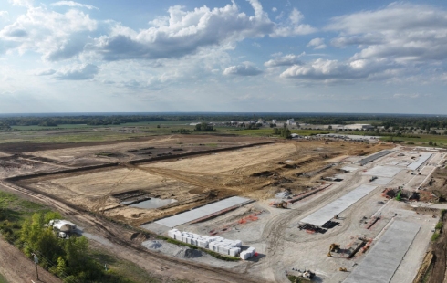 ENTEK Offers A Glimpse Of Construction Progess Of Their New Lithium Separator Plant In Terre Haute, Indiana